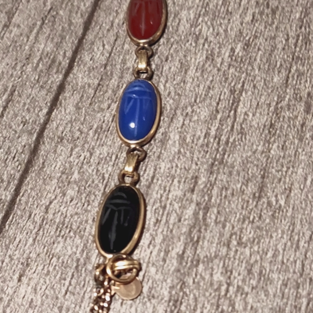 Vintage 1960s D'abros gf scarab bracelet